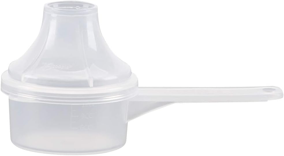 Measuring Scoop & Funnel - No Cap Open Spoon 1-Pack 15cc | Universal open design measuring spoon, Built-in funnel neck pour spout, Quick access cup for coffee powders and baking