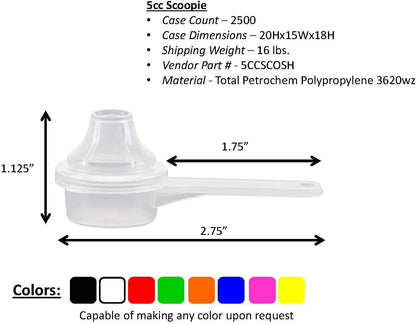 Measuring Scoop & Funnel - No Cap Open Spoon 1-Pack 15cc | Universal open design measuring spoon, Built-in funnel neck pour spout, Quick access cup for coffee powders and baking