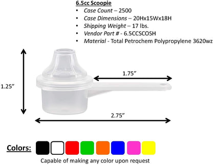 Measuring Scoop & Funnel - No Cap Open Spoon 1-Pack 15cc | Universal open design measuring spoon, Built-in funnel neck pour spout, Quick access cup for coffee powders and baking