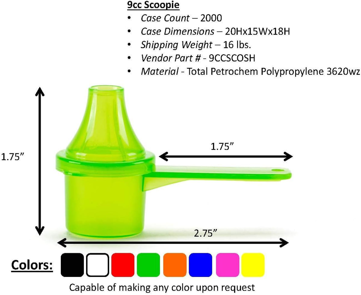 Measuring Scoop & Funnel - No Cap Open Spoon 1-Pack 15cc | Universal open design measuring spoon, Built-in funnel neck pour spout, Quick access cup for coffee powders and baking