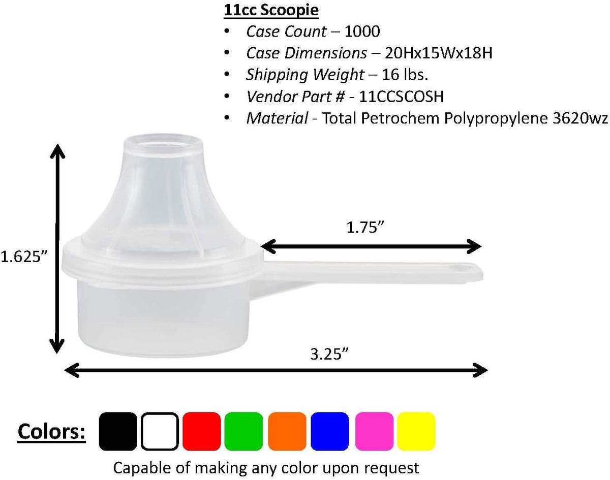 Measuring Scoop & Funnel - No Cap Open Spoon 1-Pack 15cc | Universal open design measuring spoon, Built-in funnel neck pour spout, Quick access cup for coffee powders and baking