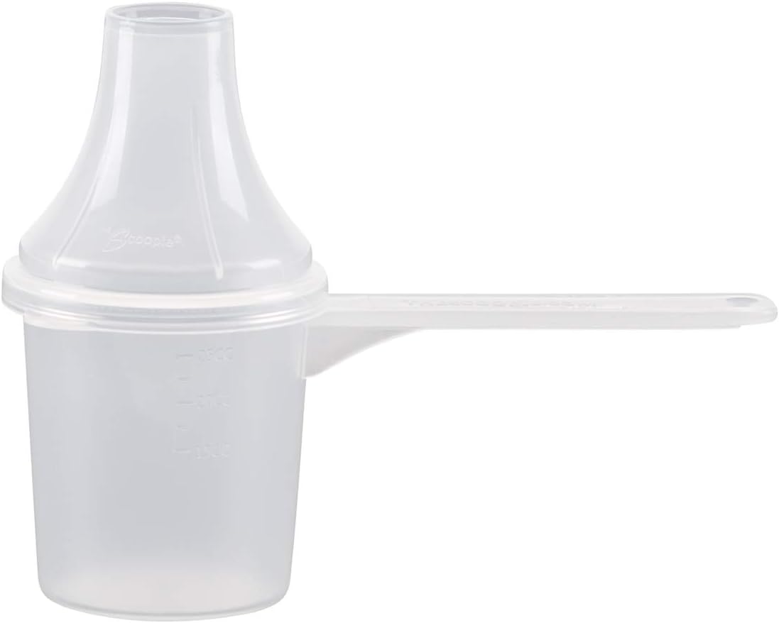 Measuring Scoop & Funnel - No Cap Open Spoon 1-Pack 15cc | Universal open design measuring spoon, Built-in funnel neck pour spout, Quick access cup for coffee powders and baking