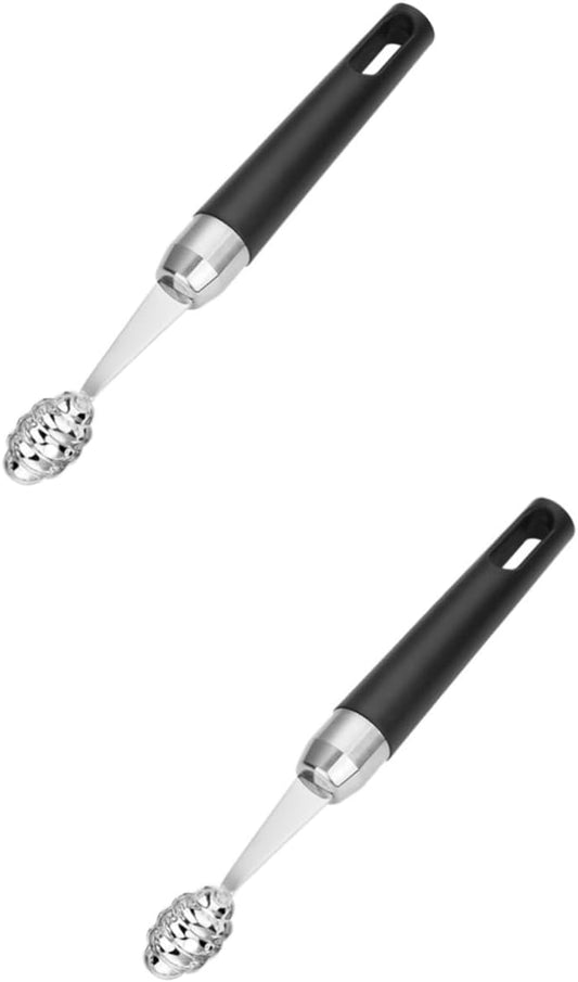 2pcs Candy Scoop Melon Baller Grip Handle for Fruit Ball Scoop Fruit Ball Spoon Melon Spoon Eating Tool