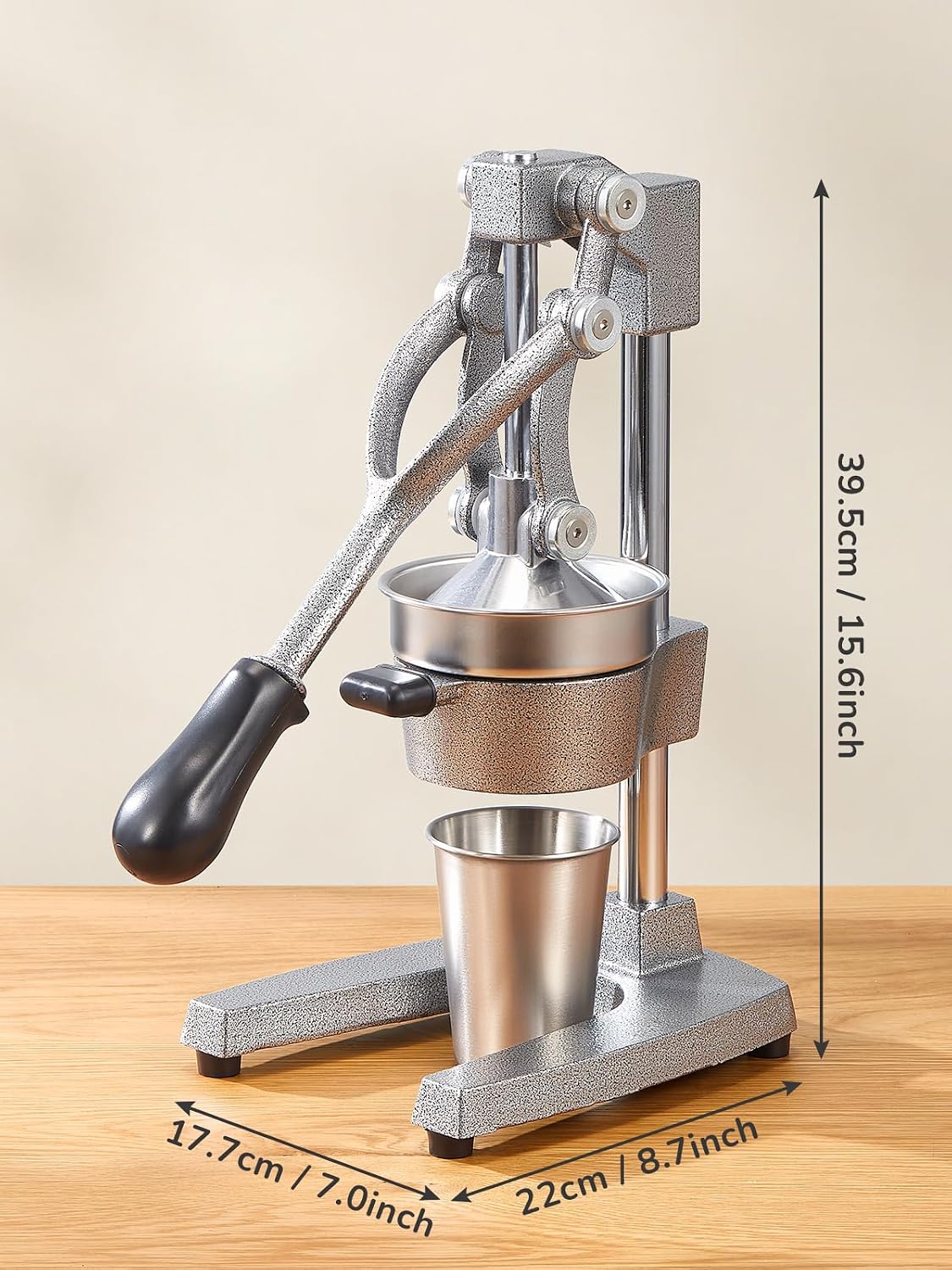 Manual Citrus Juicer Cast Iron Heavy Duty Orange Press