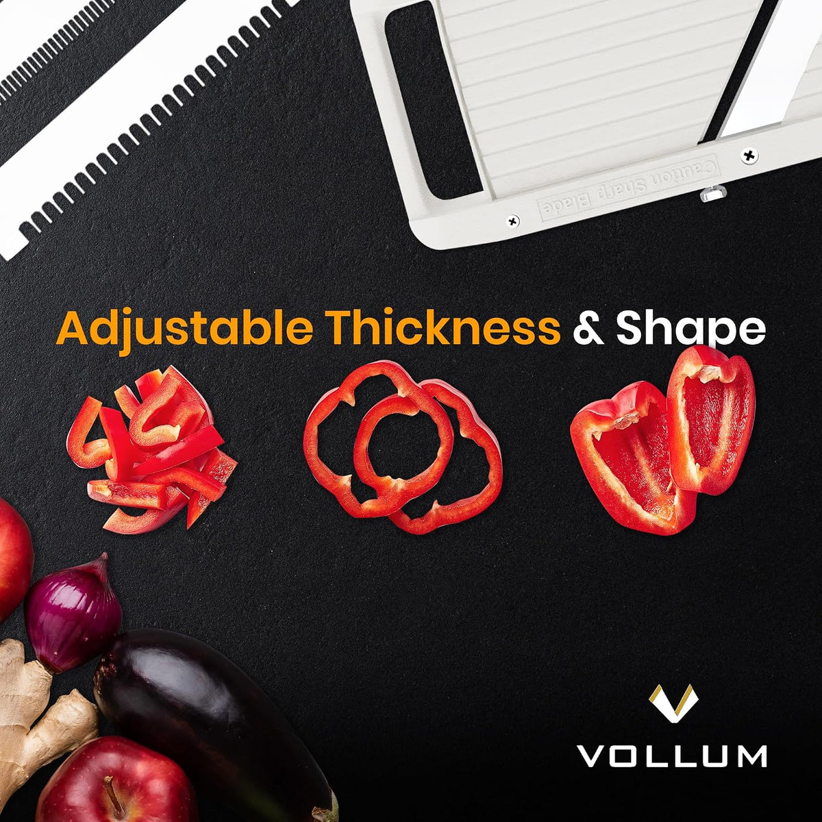 Mandoline Slicer Vegetable Cutter Stainless Steel Blades