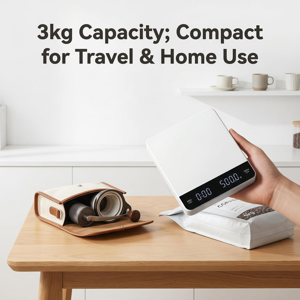 Digital Kitchen Scale 22lb/10kg Capacity, Stainless Steel Food Scale with oz/g Units | Replaceable Battery Power | Ideal for Meal Prep, Cooking, Baking