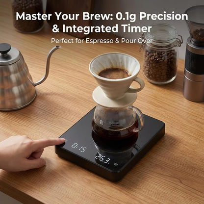 Digital Kitchen Scale 22lb/10kg Capacity, Stainless Steel Food Scale with oz/g Units | Replaceable Battery Power | Ideal for Meal Prep, Cooking, Baking