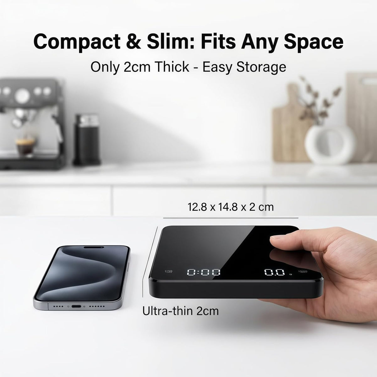 Digital Kitchen Scale 22lb/10kg Capacity, Stainless Steel Food Scale with oz/g Units | Replaceable Battery Power | Ideal for Meal Prep, Cooking, Baking