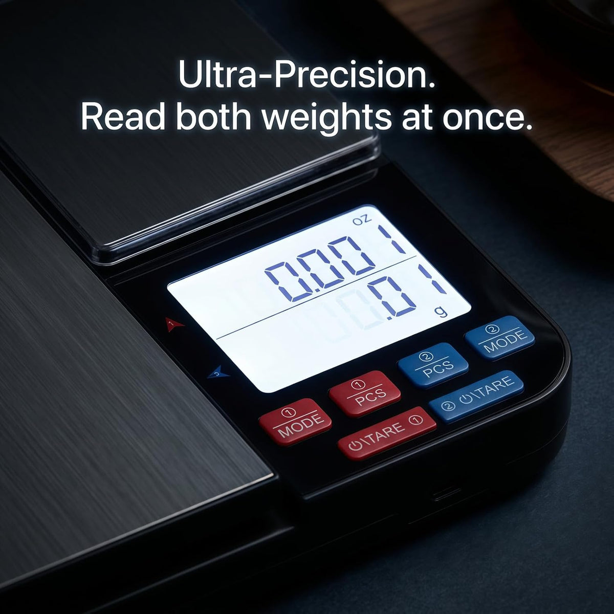 Digital Kitchen Scale 22lb/10kg Capacity, Stainless Steel Food Scale with oz/g Units | Replaceable Battery Power | Ideal for Meal Prep, Cooking, Baking