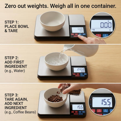 Digital Kitchen Scale 22lb/10kg Capacity, Stainless Steel Food Scale with oz/g Units | Replaceable Battery Power | Ideal for Meal Prep, Cooking, Baking