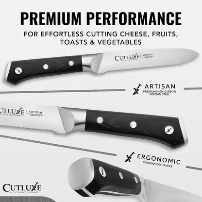 Serrated Tomato Knife – 5" Kitchen Utility Knife for Vegetables
