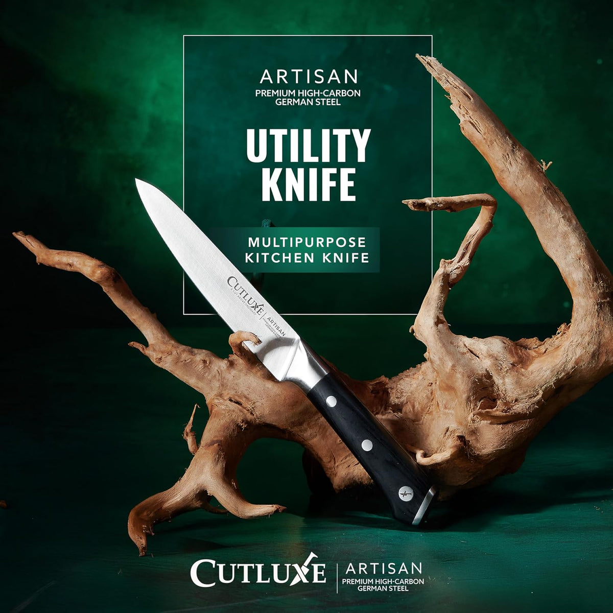 Serrated Tomato Knife – 5" Kitchen Utility Knife for Vegetables