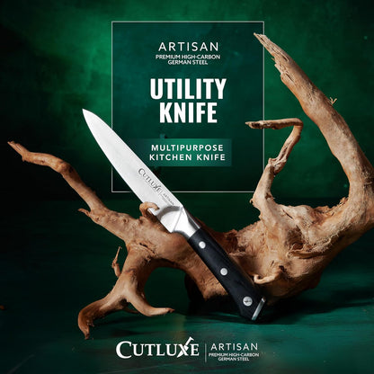 Serrated Tomato Knife – 5" Kitchen Utility Knife for Vegetables