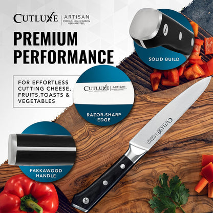 Serrated Tomato Knife – 5" Kitchen Utility Knife for Vegetables