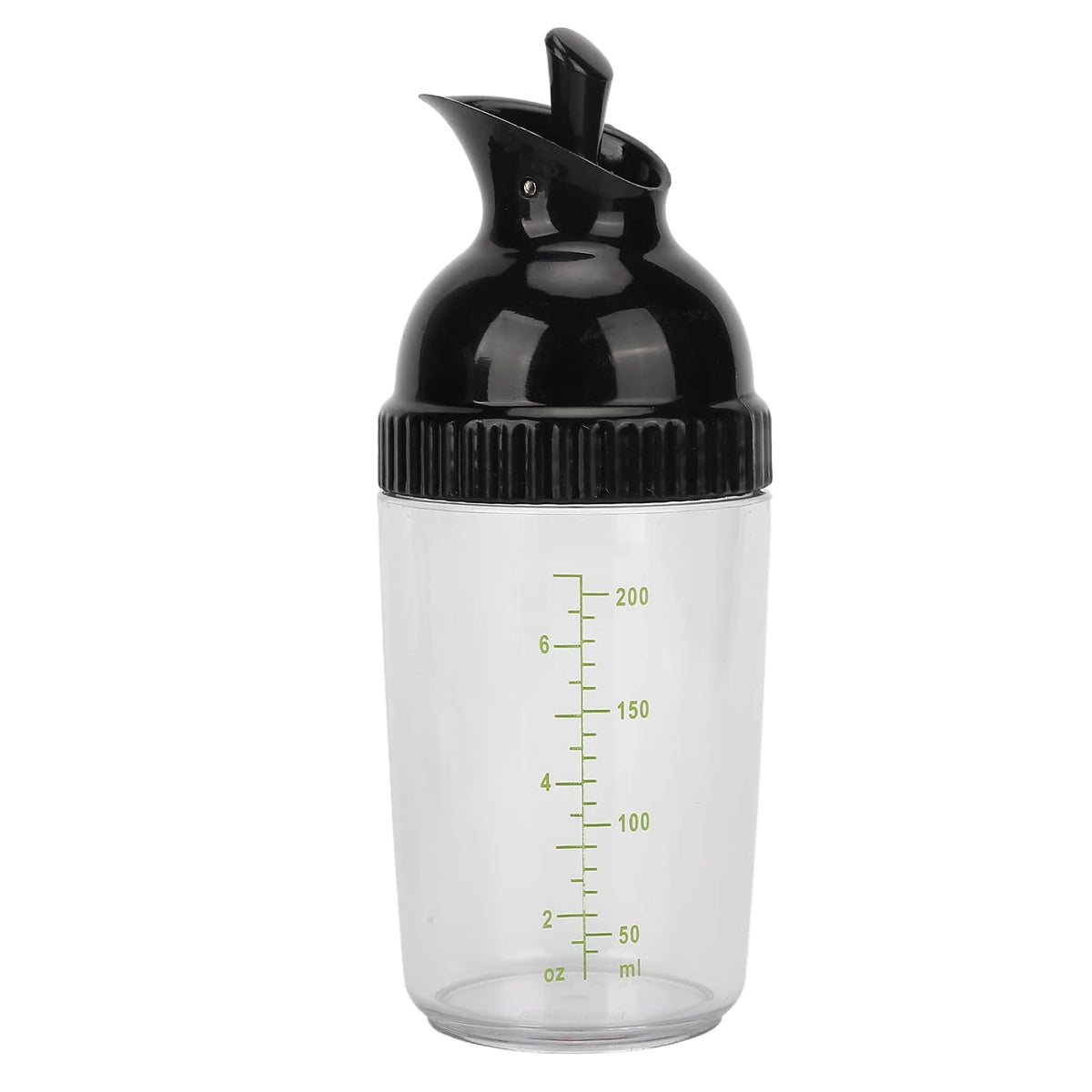 Yosoo Salad Dressing Shaker 200ml, Leakproof Sauce Dispenser Bottle with One-Handed Lever Lid for Oil, Vinegar, and Marinade Storage