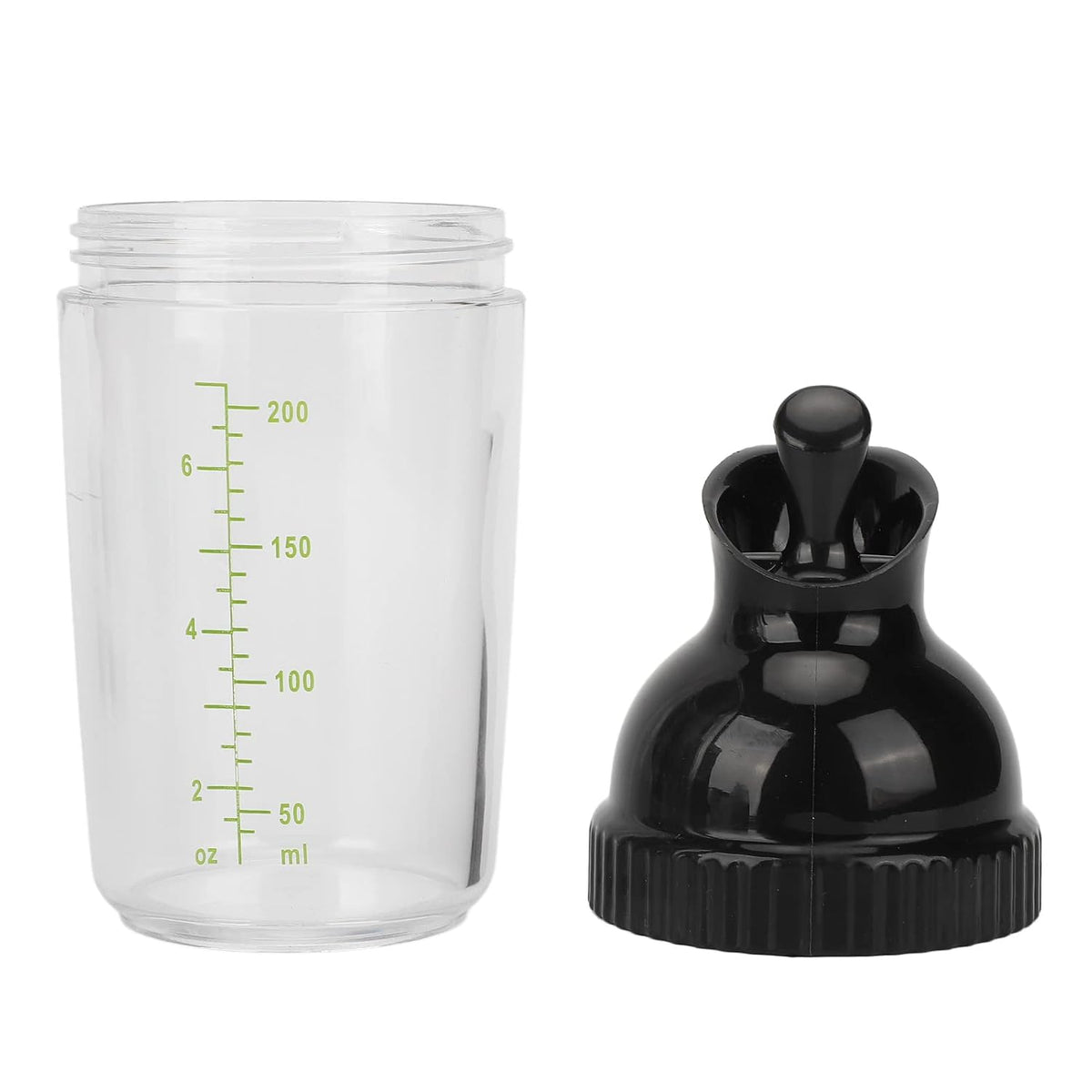 Yosoo Salad Dressing Shaker 200ml, Leakproof Sauce Dispenser Bottle with One-Handed Lever Lid for Oil, Vinegar, and Marinade Storage