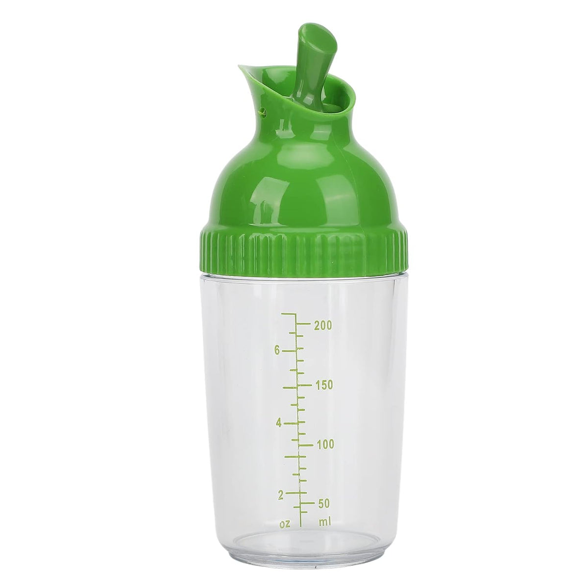 Yosoo Salad Dressing Shaker 200ml, Leakproof Sauce Dispenser Bottle with One-Handed Lever Lid for Oil, Vinegar, and Marinade Storage