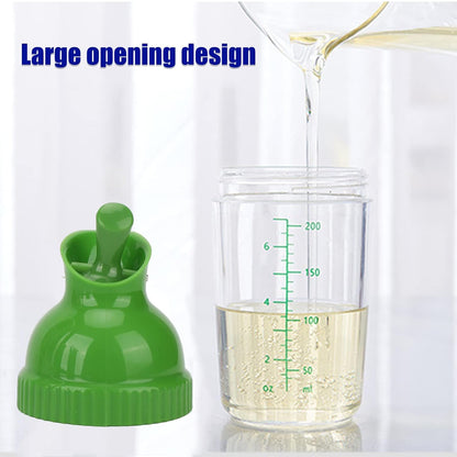 Yosoo Salad Dressing Shaker 200ml, Leakproof Sauce Dispenser Bottle with One-Handed Lever Lid for Oil, Vinegar, and Marinade Storage