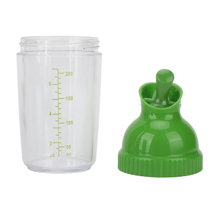 Yosoo Salad Dressing Shaker 200ml, Leakproof Sauce Dispenser Bottle with One-Handed Lever Lid for Oil, Vinegar, and Marinade Storage