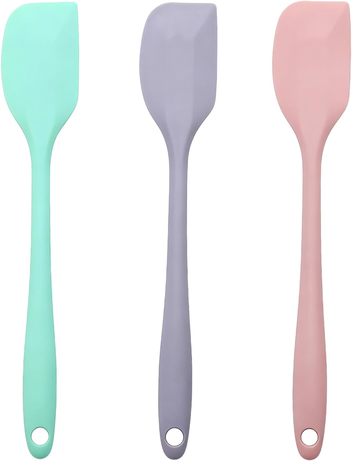 3 Pcs Silicone Spatula Set, Small Rubber Spatulas Silicone Heat Resistant Kitchen Tools for Flexible and Suitable for Kitchen Baking, Cooking, Stirring, and Scraping Seamless One Piece Design (3)
