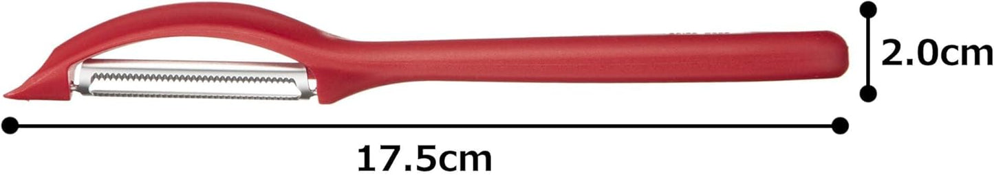 VIC-7.6075.1 Specialty Knives & Tools Peelers Peeler Serrated Red,Multi