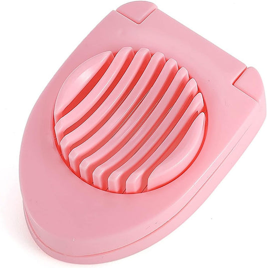 Kitchen Gadgets Egg Slicer for Hard Boiled Eggs, Multipurpose Safe Durable Stainless Steel Wire Slicer Egg Cutter (Color : Pink)