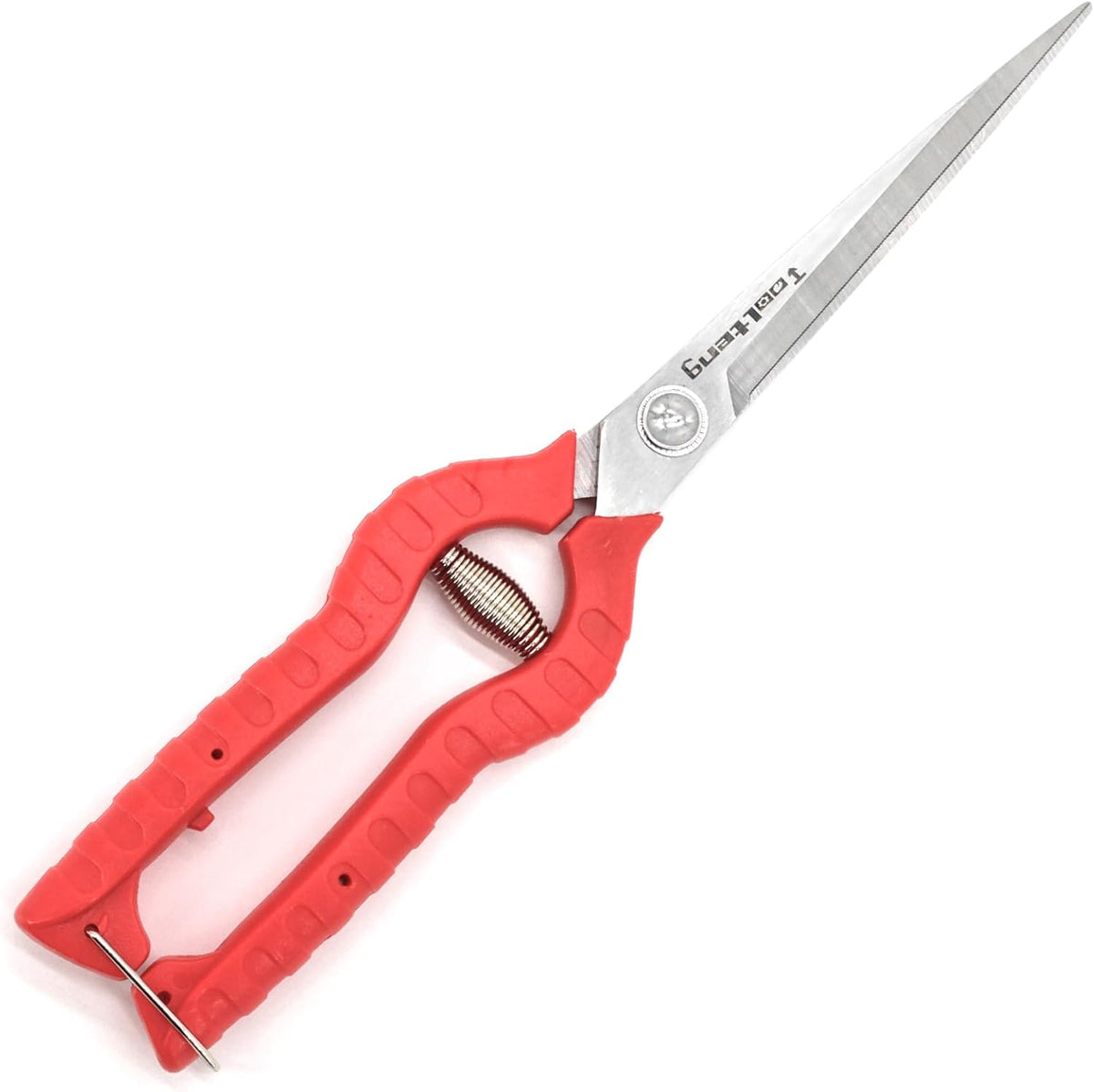 Extra Long Garden Scissor, Stainless Steel Pruning Shears, Bonsai Plant Trimming Scissors for thorny roses plant Flowers Harvesting Herbs Fruits or Vegetables