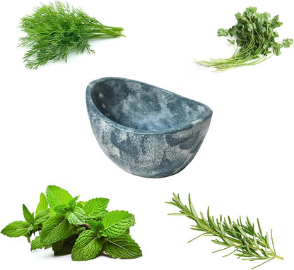 Pottery Herb Stripper Bowl，Small Handmade Herb Stripper Tool，Unique Ceramic Herb Stripper，with Different Hole Sizes for Separating Leaves and Stems，Suitable For Coriander, Rosemary, Etc (Beige)