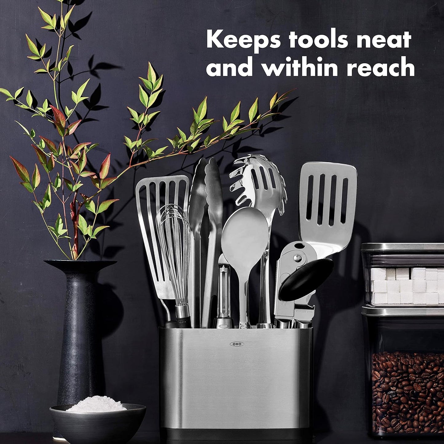 Steel Piece Utensil Set, 15 PC, Stainless Steel