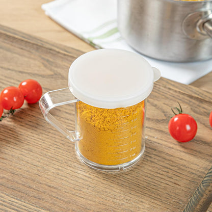 10 oz Clear Polycarbonate Dredge Spice Shaker
