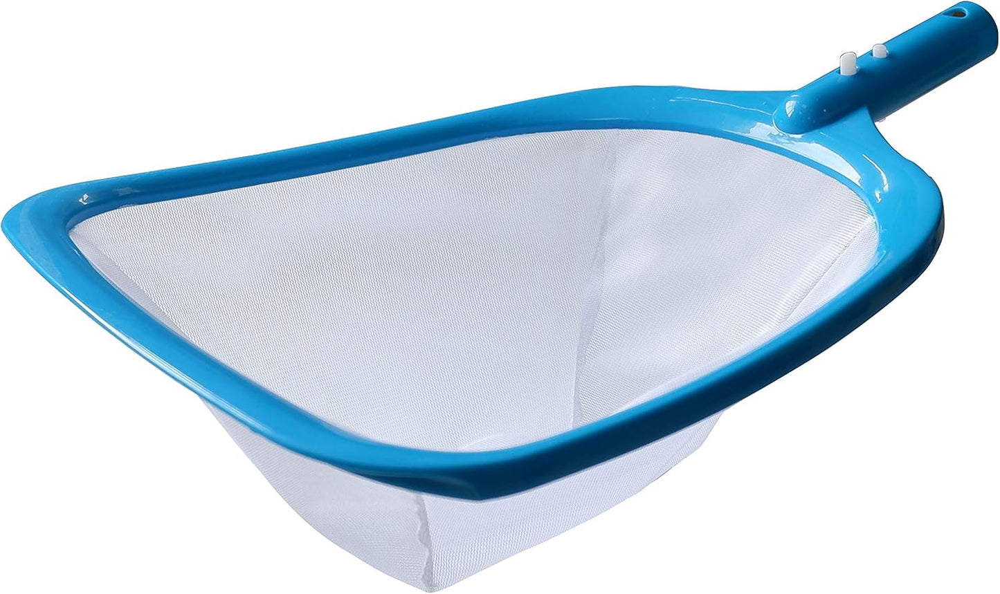 Pool Spa Leaf Skimmer Net with White Ultra Fine Mesh with 4" Deep Pocket Great for Removing Leaves & Debris in In-Ground Pool Spa and Above Ground Pool, Inflatable Pool, Hot Tub, and Fountain