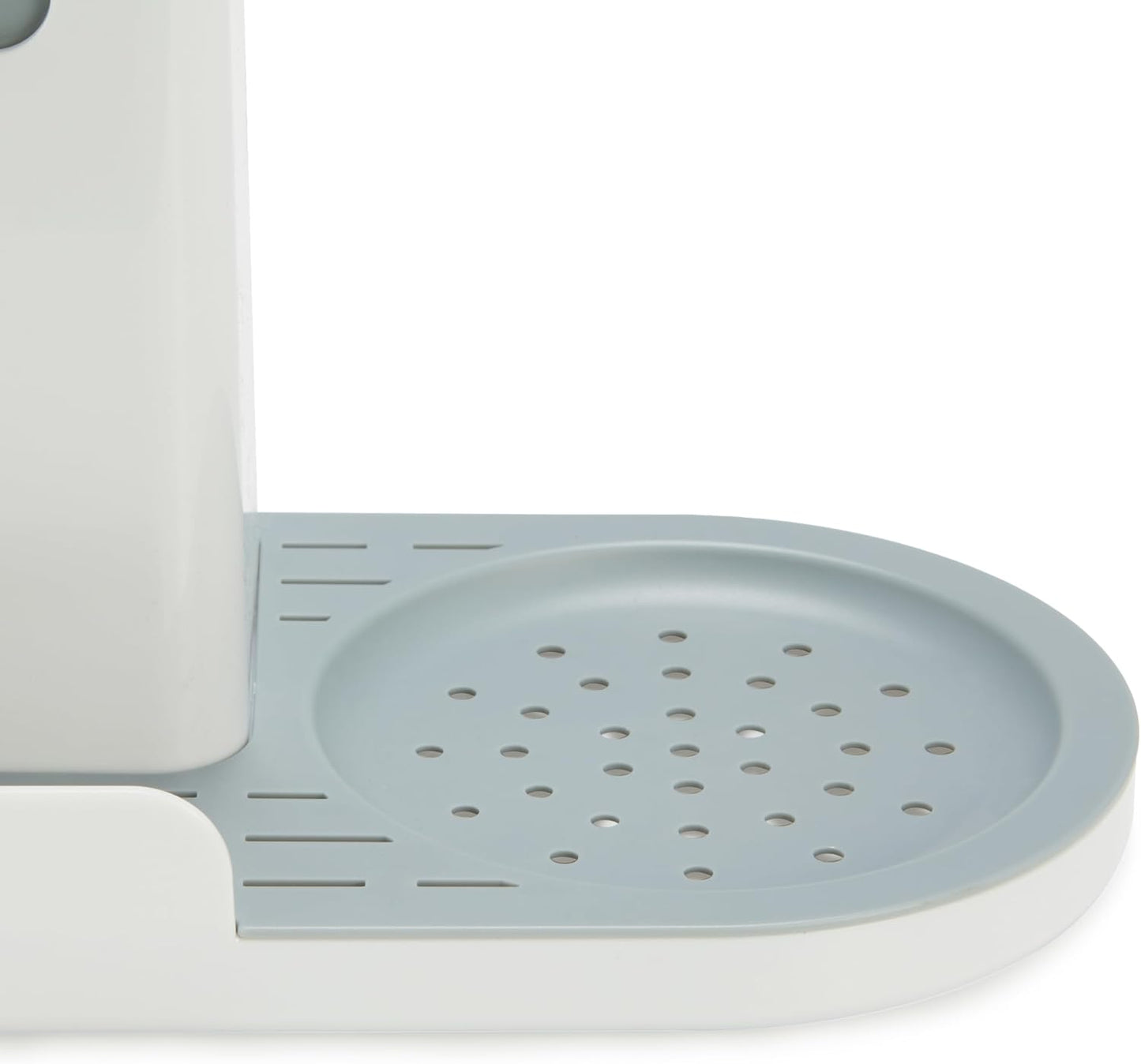 Kitchen Sink Caddy Organizer for Sponge and Brush Storage, Large, White