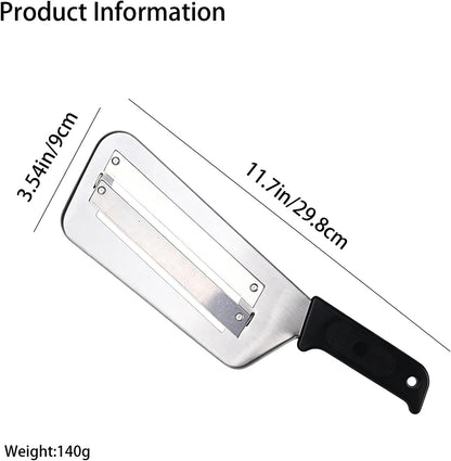 (2 Pack) Cabbage Shredder for Coleslaw,Stainless Steel Cabbage Slicer Shredder,Kitchen Lettuce Knife (Black and Red)