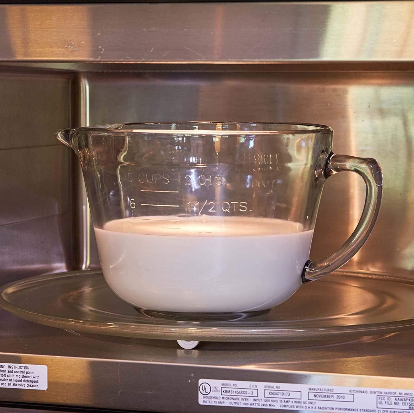 Batter Bowl, 2 Quart Glass Mixing Bowl