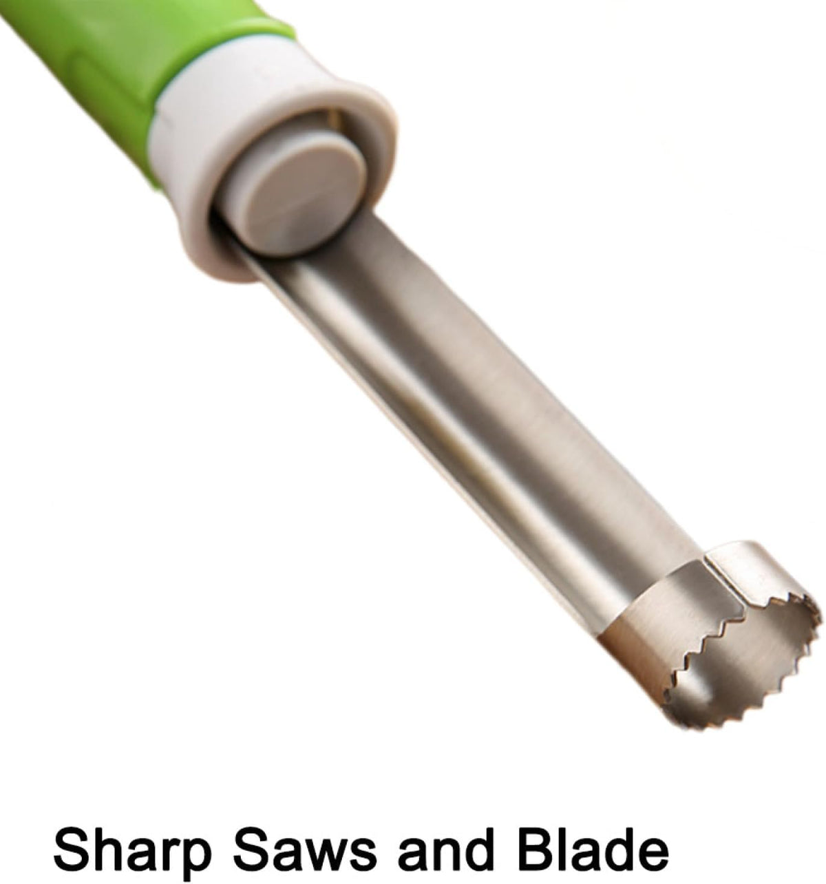 2 in 1 Apple Core Remover and Peeler, Stainless Steel Fruit Corer for Cored Apples, Pears, Bell Pepper and Pineapples, Easy to Use (Red)