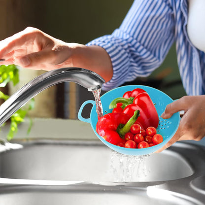 6-Inch Small Colander, 3-Cup Food Strainer, Smooth White