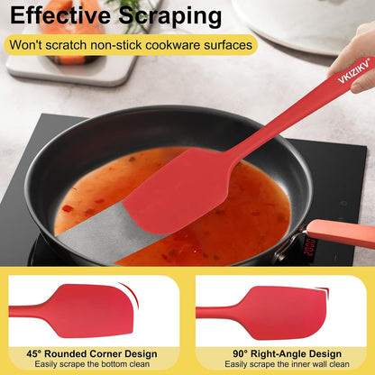 Silicone Spatula Set, 11.4 in, 600°F Heat Resistant (Blue)