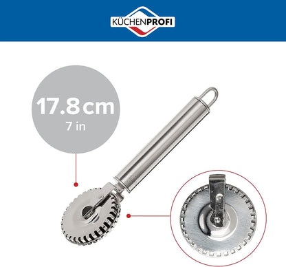 Küchenprofi Ravioli Cutter, 18/10 Stainless Steel Pastry and Pasta Cutting Wheel, Perfect for Cutting, Sealing, and Crimping Fresh Pasta and Pastry Dough
