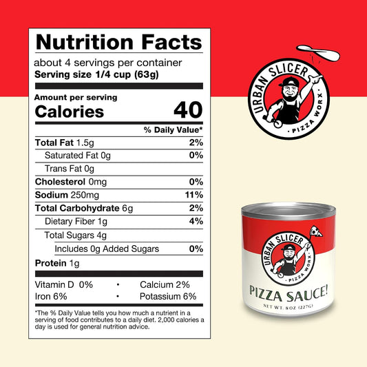 Pizza Sauce, Authentic Tomato, 8 oz, 3 Pack | Authentic tomato pizza sauce made with premium ingredients and ready to use for homemade pizzeria-style pizzas.