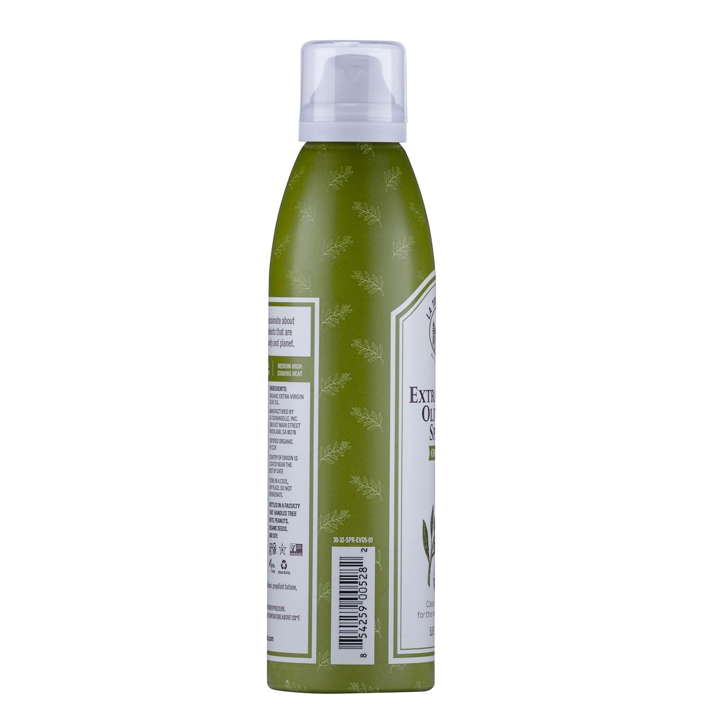 Organic Extra Virgin Olive Oil Spray, Cold-Pressed, 5 fl oz | EVOO from Spain, Kosher, With Polyphenols, Non Aerosol, Non-GMO, Chemical Free, Propellant Free, Gluten Free