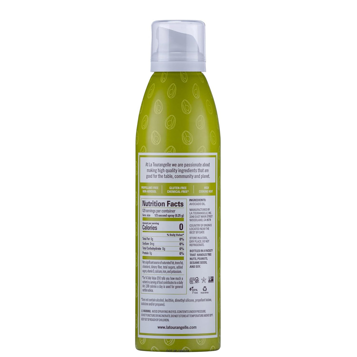 Organic Extra Virgin Olive Oil Spray, Cold-Pressed, 5 fl oz | EVOO from Spain, Kosher, With Polyphenols, Non Aerosol, Non-GMO, Chemical Free, Propellant Free, Gluten Free