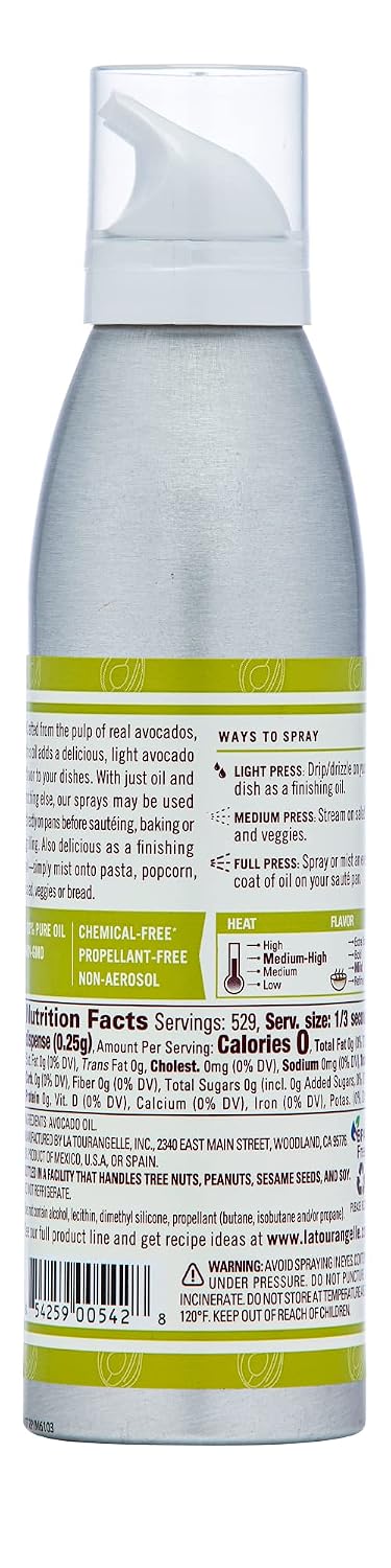 Organic Extra Virgin Olive Oil Spray, Cold-Pressed, 5 fl oz | EVOO from Spain, Kosher, With Polyphenols, Non Aerosol, Non-GMO, Chemical Free, Propellant Free, Gluten Free