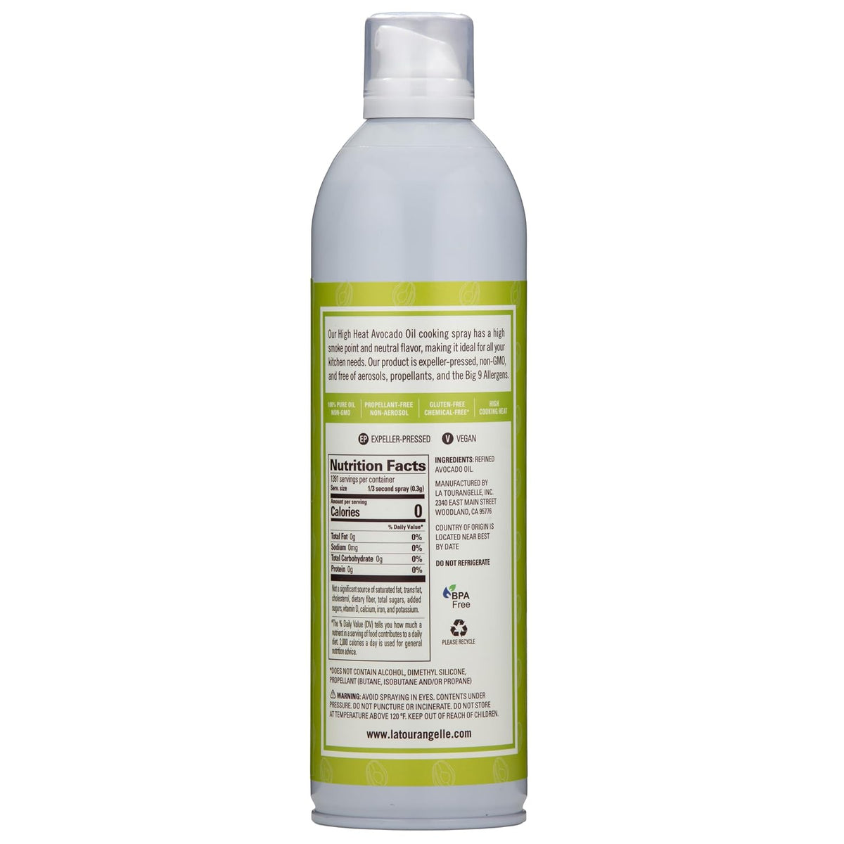 Organic Extra Virgin Olive Oil Spray, Cold-Pressed, 5 fl oz | EVOO from Spain, Kosher, With Polyphenols, Non Aerosol, Non-GMO, Chemical Free, Propellant Free, Gluten Free