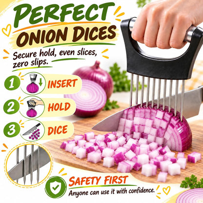 Onion Holder for Slicing, 304 Stainless Steel