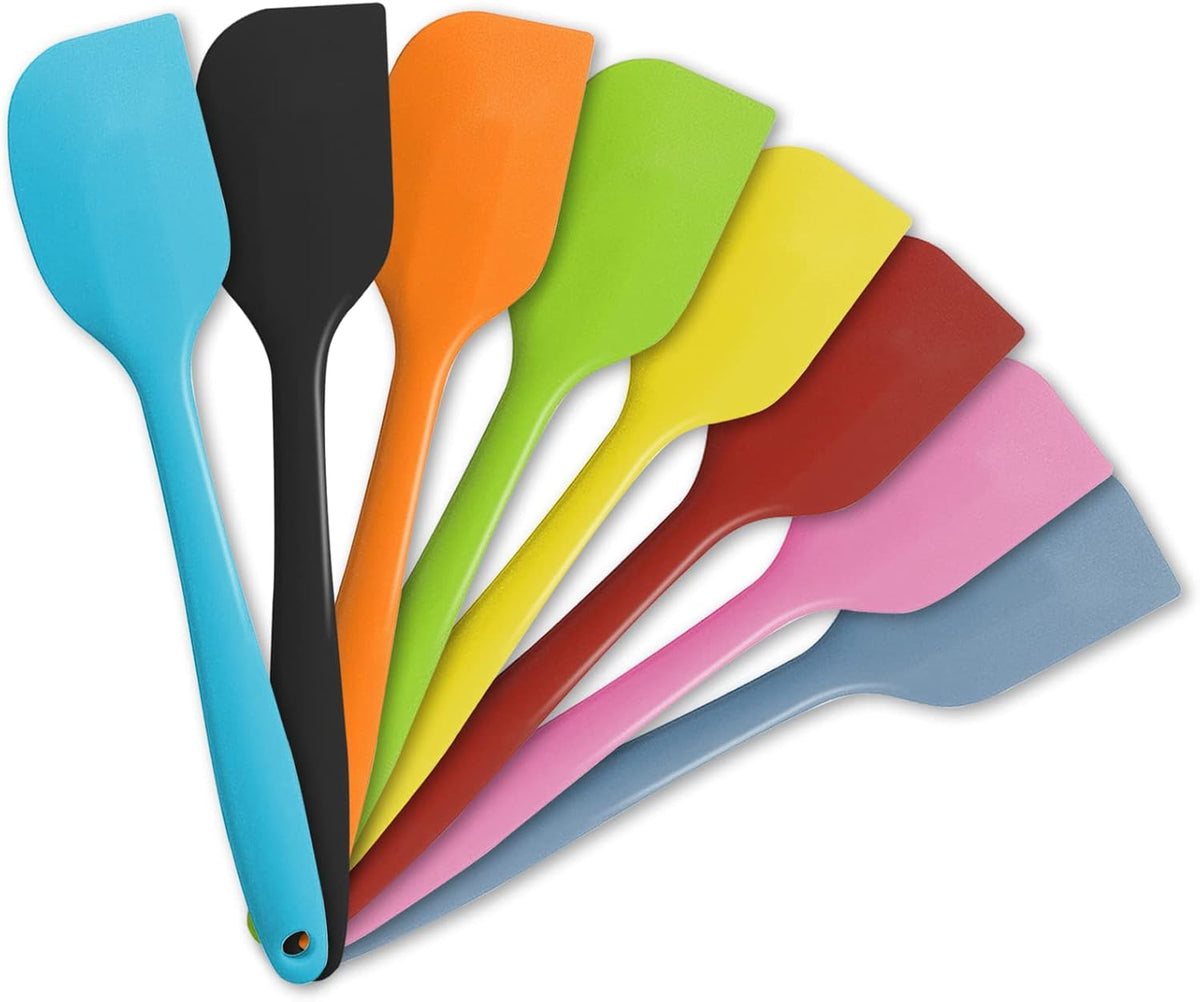 8 Piece Heat Resistant Silicone Spatula Set