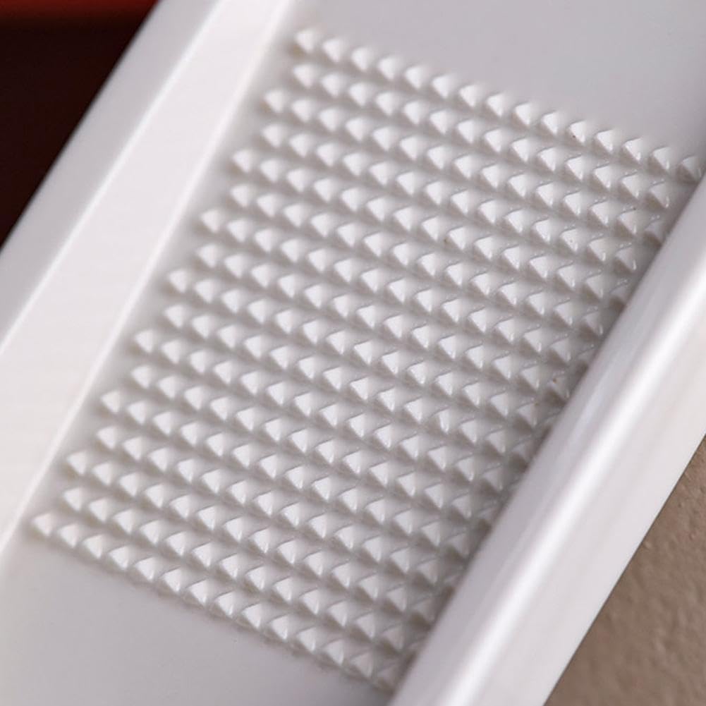 Premium Ceramic Garlic Grater Plate,Exquisitely Handcrafted Ginger Grater Plate,Modern Design Multipurpose Grinder Plates Burnishing Machine for Fruits Vegetables Ginger Garlic Onion (White)