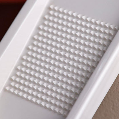 Premium Ceramic Garlic Grater Plate,Exquisitely Handcrafted Ginger Grater Plate,Modern Design Multipurpose Grinder Plates Burnishing Machine for Fruits Vegetables Ginger Garlic Onion (White)