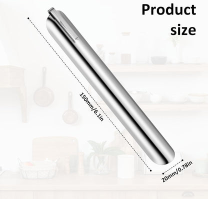 Table Crumb Sweeper Kitchen Scraper Crumb Sweeper Stainless Steel Bench Scraper for Bread Table Crumbs Cleaner with Pocket Clip, Quickly Clean Up Tables for Restaurants Home Tables(Silver)