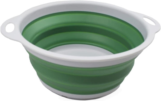 COMBO - Collapsible & Expandable Basket & Colander & Bowl - Perfect Outdoor & Picnic - Space Saving (Basket + Colander + Bowl)