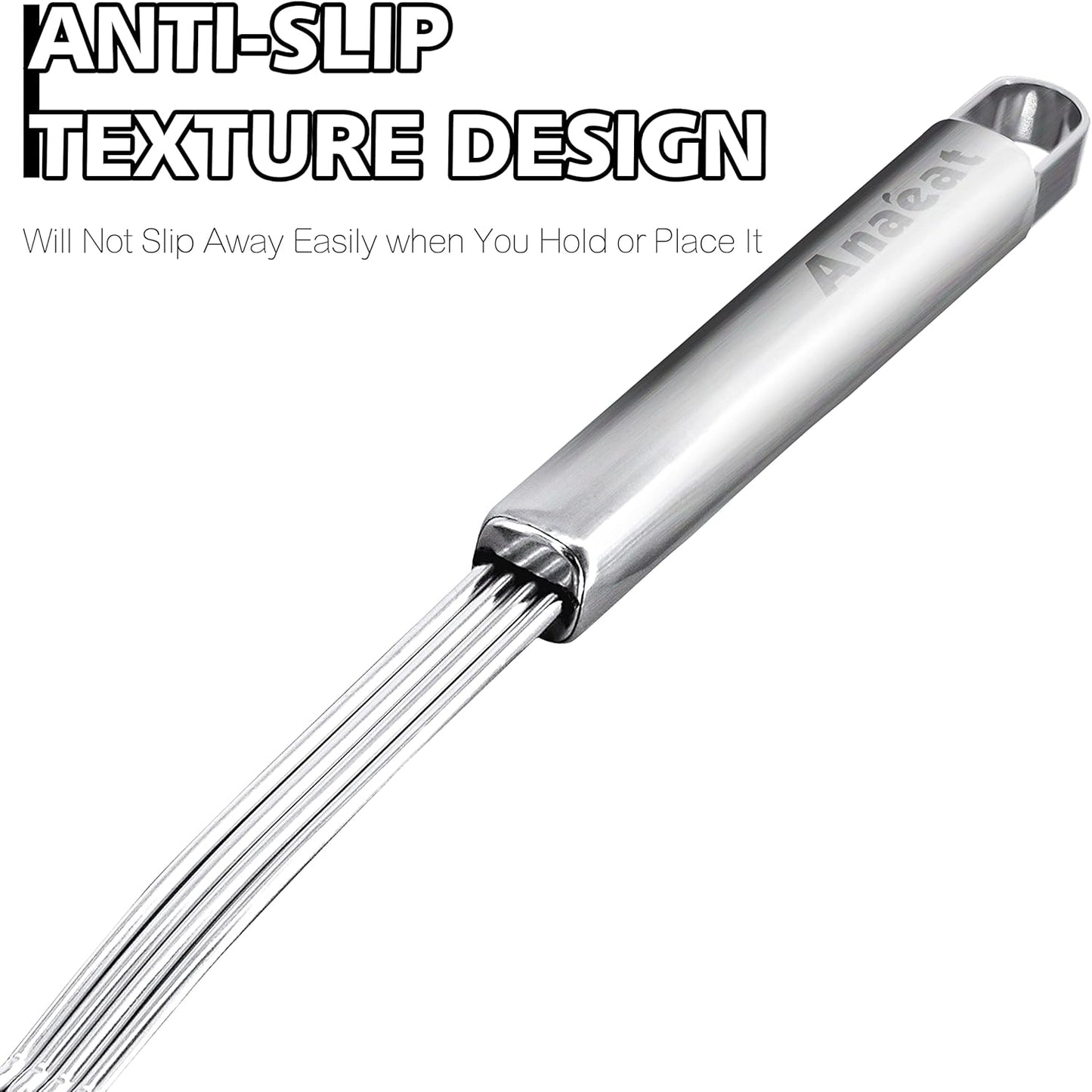 Stainless Steel Fat Skimmer Spoon - Set of 3 Professional Kitchen Fine Mesh Food Strainer and Hot Pot Skimmer with Long Handle for Skimming, Cooking, Frying, Grease, Gravy and Foam (3"+4"+4.7")